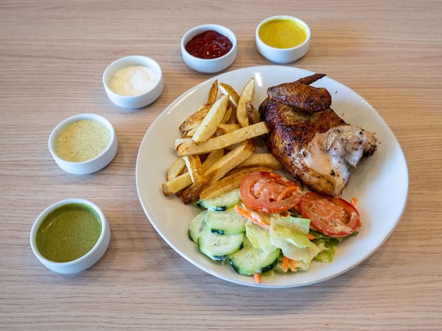 Quarter Chicken with Sides.